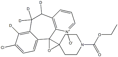 Loratadine-d4 Epoxide N-Oxide 结构式