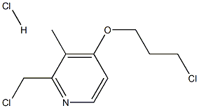 2-(氯甲基)-4-(3-氯丙氧基)-3-甲基吡啶盐酸盐 结构式