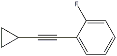 (Cyclopropylethynyl) 2-Fluorobenzene 结构式
