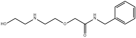 N-Benzyl-2-[2-[(2-hydroxyethyl)aMino]ethoxy]acetaMide 结构式