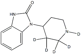 4-(2-Oxo-1-benziMidazolyl)piperidine-d5 结构式