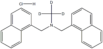 N-Methyl-d3-N-(1-naphthalenylMethyl)-1-naphthaleneMethanaMine Hydrochloride 结构式