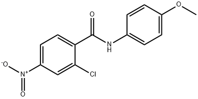 2-氯-N-(4-甲氧基苯)-4-硝基苯甲酰胺 结构式