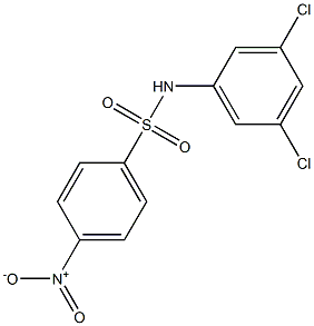 N-(3,5-二氯苯)-4-硝基苯磺酰胺 结构式