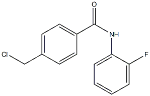 4-(氯甲基)-N-(2-氟苯基)苯甲酰胺,97% 结构式