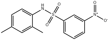 N-(2,4-二甲基苯)-3-硝基苯磺酰胺 结构式