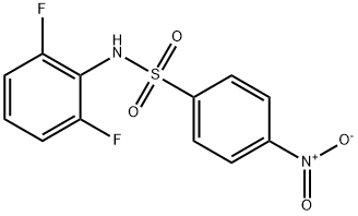 N-(2,6-二氟苯)-4-硝基苯磺酰胺 结构式