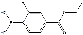 4-乙氧基羰基-2-氟苯硼酸,97% 结构式