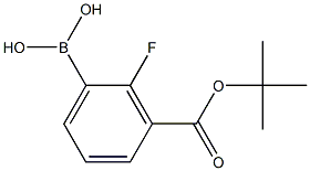 3-(叔-丁氧基羰基)-2-氟苯硼酸,97% 结构式