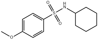 N-环己基-4-甲氧基苯磺酰胺 结构式
