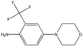 4-(4-吗啉基)-2-(三氟甲基)苯胺 结构式