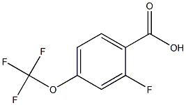 2-氟-4-(三氟甲氧基)苯甲酸,97% 结构式