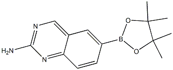 6-(4,4,5,5-TetraMethyl-[1,3,2]dioxaborolan-2-yl)-quinazolin-2-ylaMine 结构式