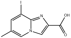 8-碘-6-甲基咪唑并[1,2-A]吡啶-2-羧酸 结构式