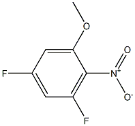 2-硝基-3,5-二氟苯甲醚 结构式