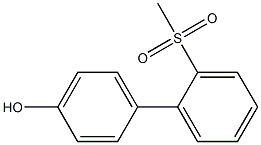 2'-Methanesulfonyl-biphenyl-4-ol 结构式