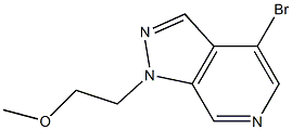 4-BroMo-1-(2-Methoxy-ethyl)-1H-pyrazolo[3,4-c]pyridine 结构式