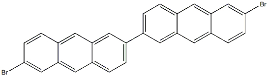 6,6'-二溴-2,2'-联二蒽 结构式