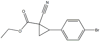 ethyl 2-(4-broMophenyl)-1-cyanocyclopropanecarboxylate 结构式