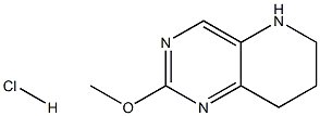 2-Methoxy-5,6,7,8-tetrahydro-pyrido[3,2-d]pyriMidine hydrochloride 结构式