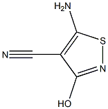 5-氨基-3-羟基-4-甲腈异噻唑 结构式