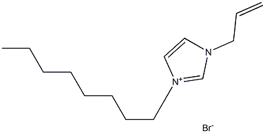 1-烯丙基-3-辛基咪唑溴盐 结构式