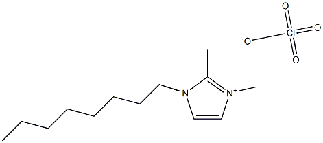 1-辛基-2,3-二甲基咪唑高氯酸盐 结构式