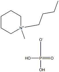 N-丁基-N-甲基哌啶磷酸二氢盐 结构式