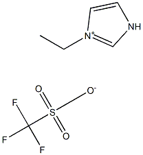 1-乙基咪唑三氟甲磺酸盐 结构式