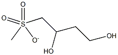 S-1-METHANESULFONATE-1,3-BUTANEDIOL 结构式