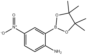 4-NITRO-2-(4,4,5,5-TETRAMETHYL-1,3,2-DIOXABOROLAN-2-YL)ANILINE 结构式