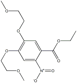 2-nitro-4,5-bis(2-Methoxyethoxy)benzoic acid ethyl ester 结构式