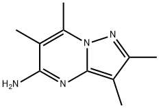 2,3,6,7-四甲基吡唑并[1,5-A]嘧啶-5-胺 结构式