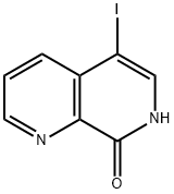 5-碘-1,7-萘啶-8(7H)-酮 结构式