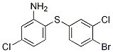 2-(4-BroMo-3-chloro-phenylsulfanyl)-5-chloro-phenylaMine 结构式