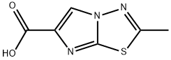 2-甲基咪唑并[2,1-B][1,3,4]噻二唑-6-羧酸 结构式