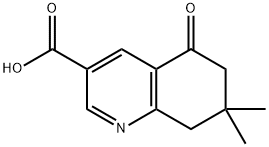 7,7-二甲基-5-氧代-5,6,7,8-四氢3-喹啉羧酸 结构式