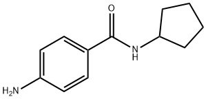 4-氨基-N-环戊基苯甲酰胺 结构式