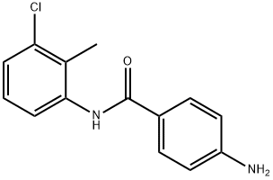 4-AMINO-N-(3-CHLORO-2-METHYLPHENYL)BENZAMIDE 结构式