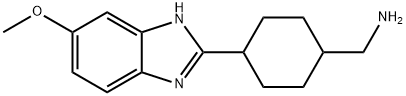 4-(5-METHOXY-1H-BENZIMIDAZOL-2-YL)CYCLOHEXYL]METHYLAMINE 结构式