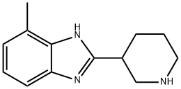 7-METHYL-2-PIPERIDIN-3-YL-1H-BENZIMIDAZOLE 结构式