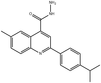 2-(4-异丙苯基)-6-甲基喹啉-4-卡巴肼 结构式