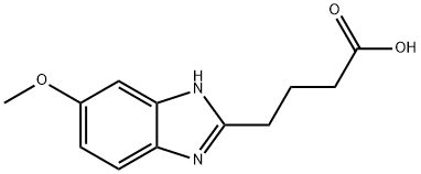 4-(5-METHOXY-1H-BENZIMIDAZOL-2-YL)BUTANOIC ACID 结构式