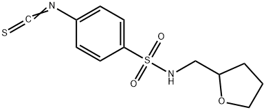 4-ISOTHIOCYANATO-N-(TETRAHYDROFURAN-2-YLMETHYL)BENZENESULFONAMIDE 结构式