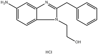 2-(5-AMINO-2-BENZYL-BENZOIMIDAZOL-1-YL)-ETHANOLDIHYDROCHLORIDE 结构式