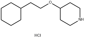 4-(2-CYCLOHEXYLETHOXY)PIPERIDINE HYDROCHLORIDE 结构式