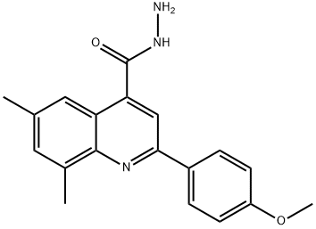 2-(4-甲氧苯基)-6,8-二甲基-4-喹啉卡巴肼 结构式