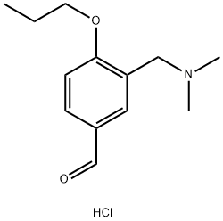 3-((二甲氨基)甲基)-4-丙氧基苯甲醛盐酸盐 结构式