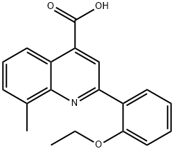 2-(2-乙氧苯基)-8-甲基-喹啉-4-羧酸 结构式