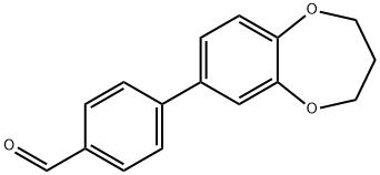 4-(3,4-二氢-2H-苯并[B][1,4]二噁英-7-基)苯甲醛 结构式